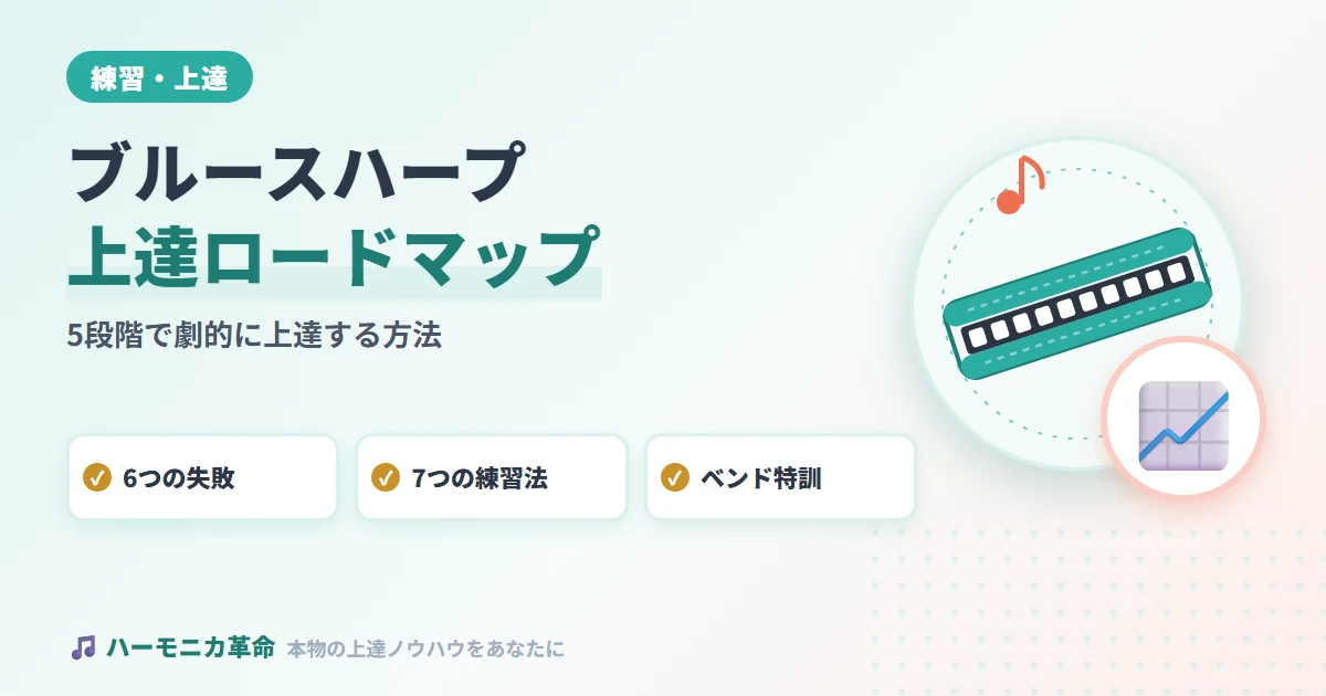 ブルースハープが劇的に上達する方法！簡単から始める段階別上達ロードマップ完全版