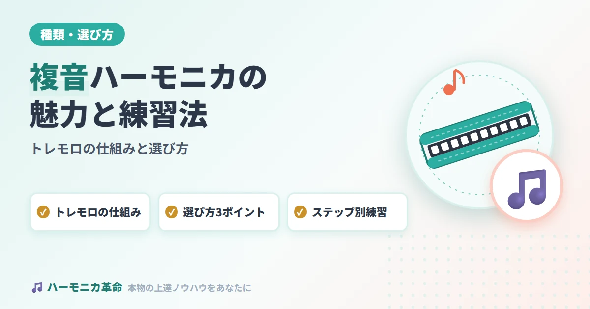 複音ハーモニカの魅力と練習方法！初心者でも美しいハーモニーを奏でる方法