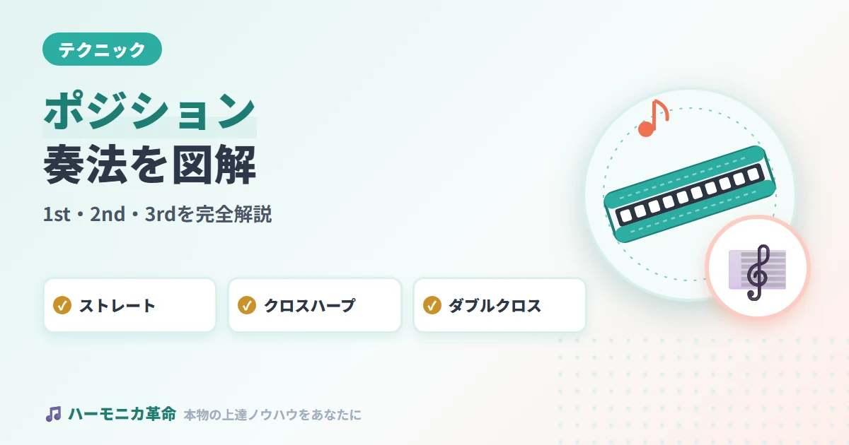 ハーモニカのポジション奏法（1st・2nd・3rd）を図解で完全解説