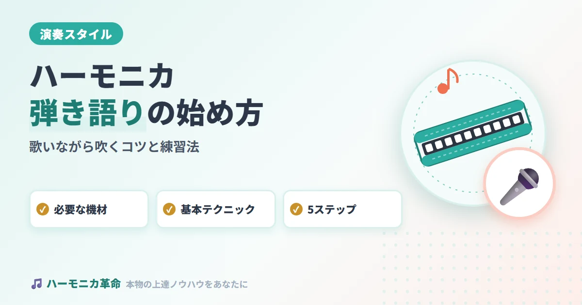 ハーモニカ弾き語りの始め方｜歌いながら吹くコツと練習法を徹底解説