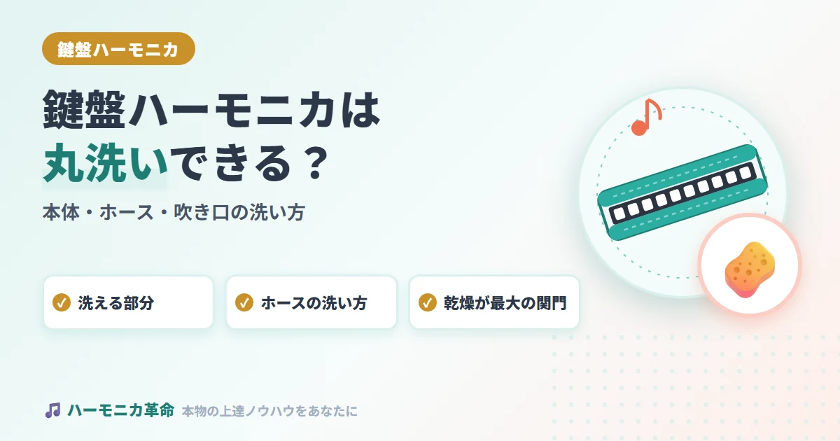 鍵盤ハーモニカは丸洗いできる？本体・ホース・吹き口の正しい洗い方